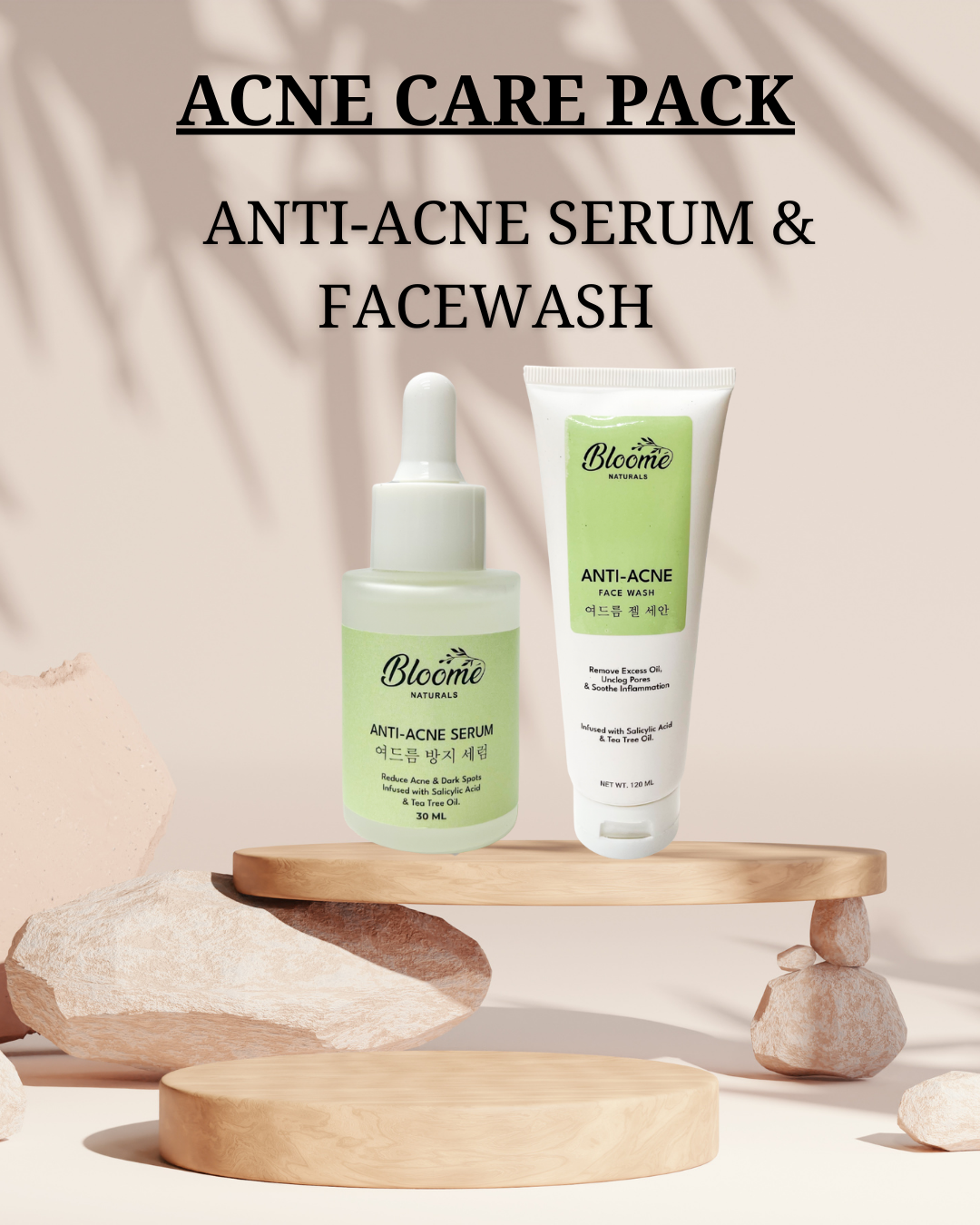 Anti-Acne Facewash & Serum Combo