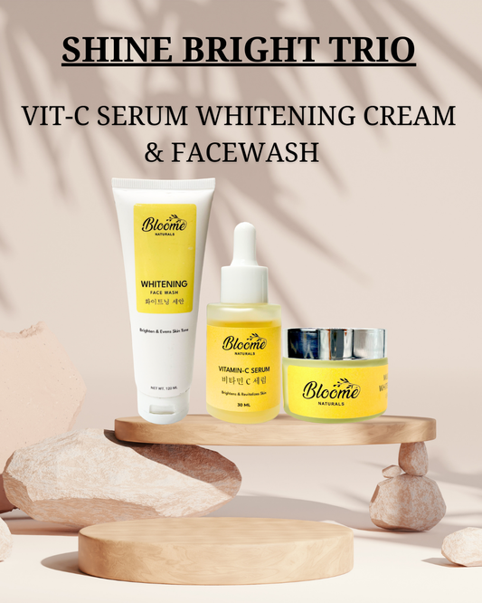 Vitamin-C Serum, Whitening Cream & Facewash