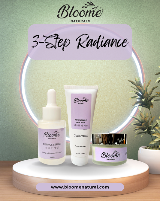 Retinol Serum, Anti-Wrinkles Cream & Facewash